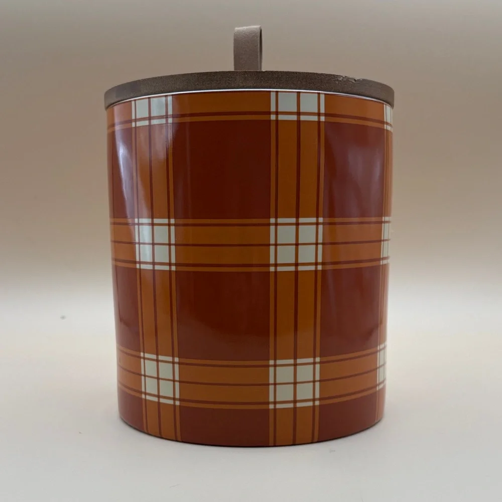 Youly Plaid PetTreat Canister NWT
